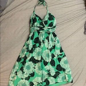 Halter patterned sundress